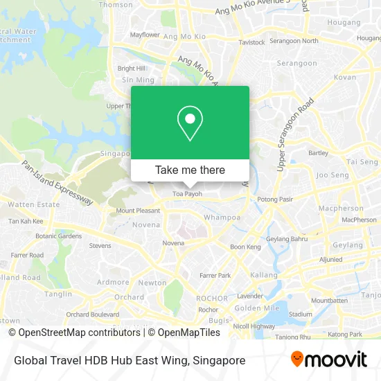 Global Travel HDB Hub East Wing地图