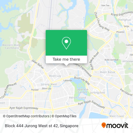 Block 444 Jurong West st 42 map