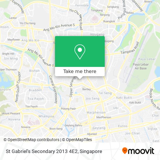 St Gabriel's Secondary 2013 4E2 map