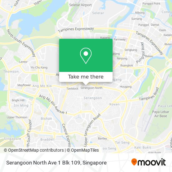 Serangoon North Ave 1 Blk 109地图