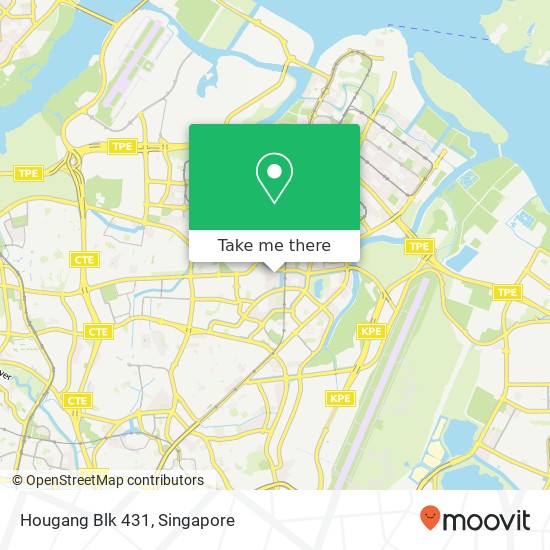 Hougang Blk 431 map