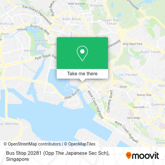 Bus Stop 20281 (Opp The Japanese Sec Sch) map