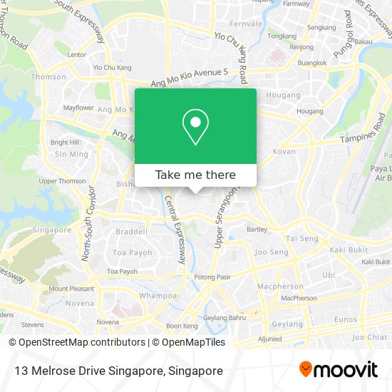 13 Melrose Drive Singapore map