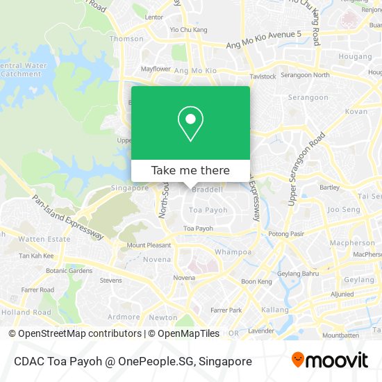 CDAC Toa Payoh @ OnePeople.SG map