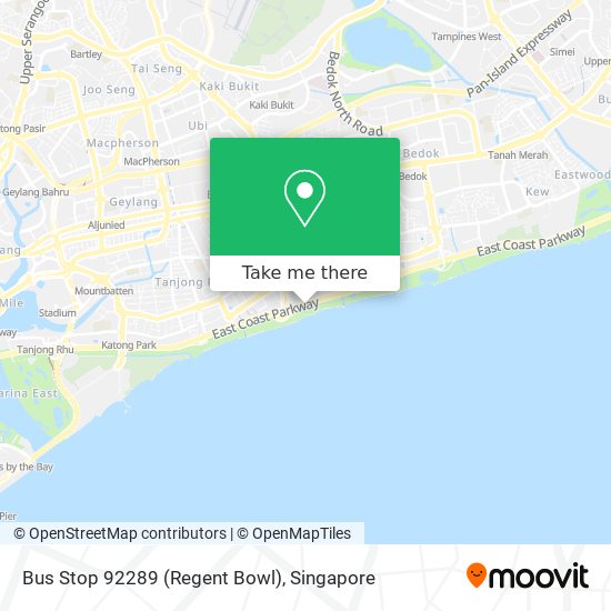 Bus Stop 92289 (Regent Bowl) map