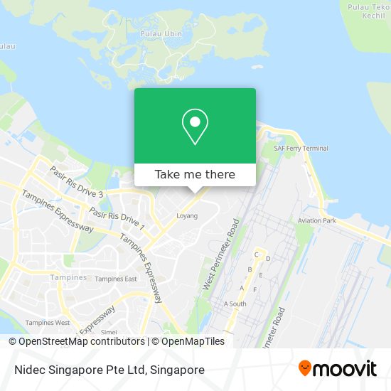 Nidec Singapore Pte Ltd map
