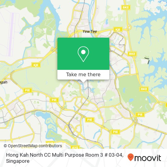 Hong Kah North CC Multi Purpose Room 3 # 03-04 map