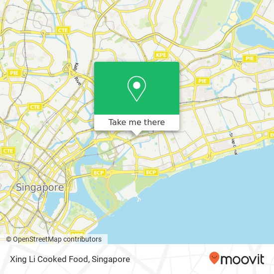 Xing Li Cooked Food map