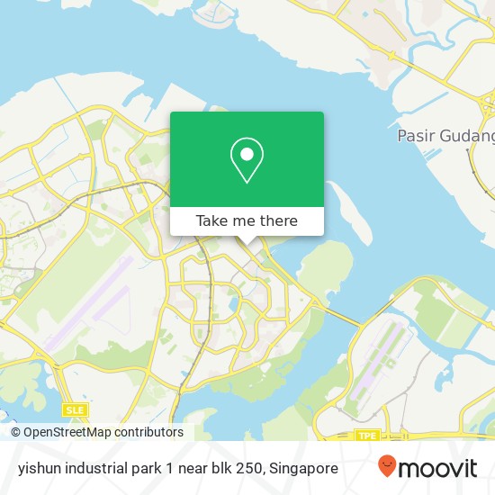 yishun industrial park 1 near blk 250 map