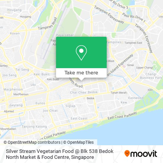 Silver Stream Vegetarian Food @ Blk 538 Bedok North Market & Food Centre map