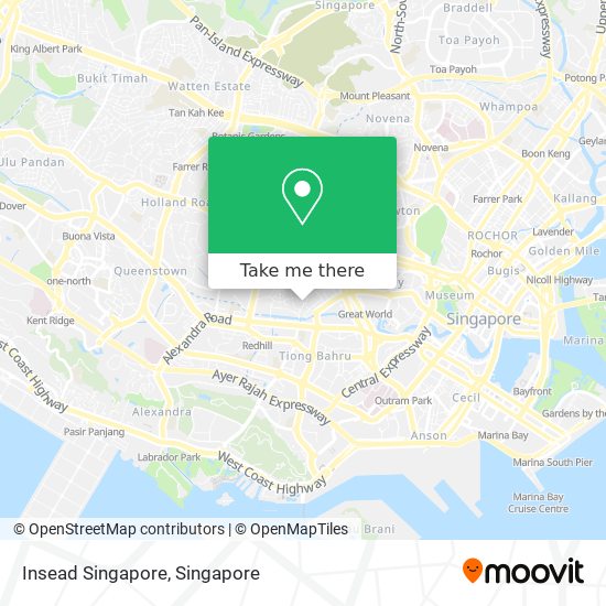 Insead Singapore map