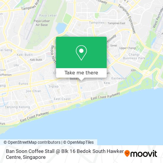 Ban Soon Coffee Stall @ Blk 16 Bedok South Hawker Centre map
