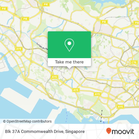 Blk 37A Commomwealth Drive地图