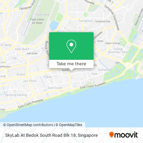 SkyLab At Bedok South Road Blk 18 map