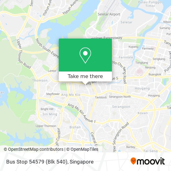 Bus Stop 54579 (Blk 540) map