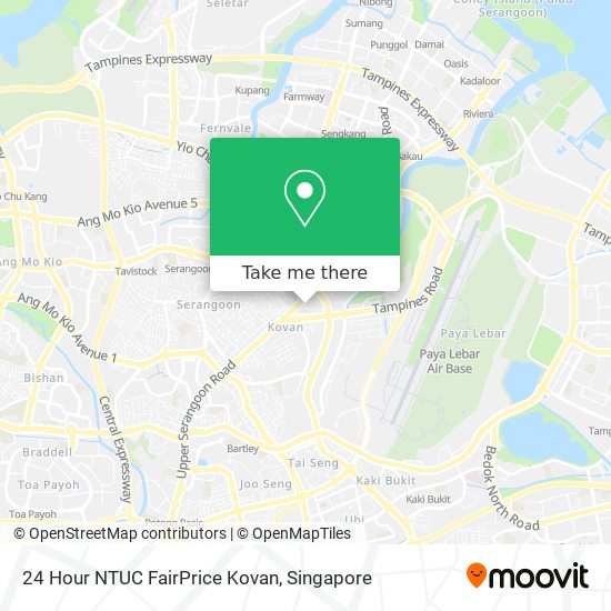 24 Hour NTUC FairPrice Kovan map