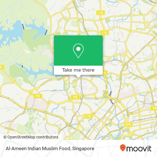 Al-Ameen Indian Muslim Food map