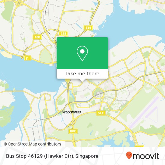 Bus Stop 46129 (Hawker Ctr) map