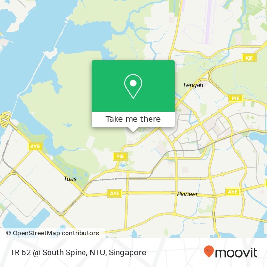 TR 62 @ South Spine, NTU map