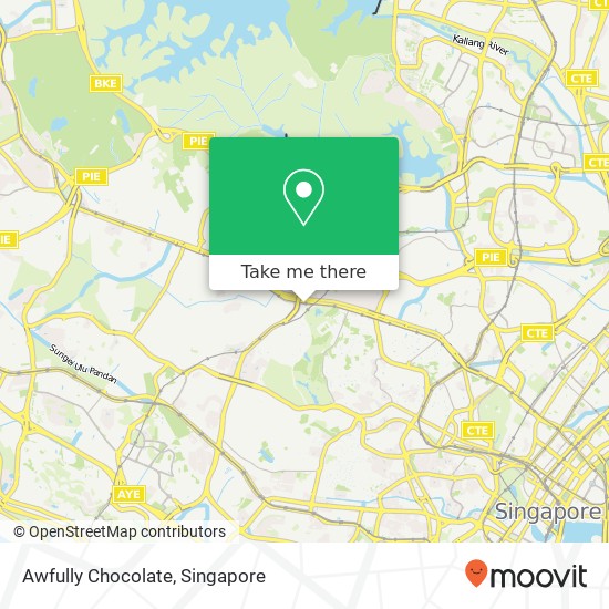 Awfully Chocolate map