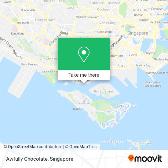 Awfully Chocolate map