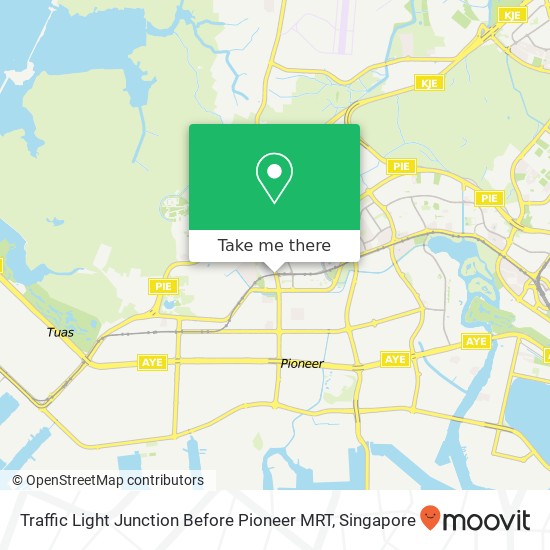 Traffic Light Junction Before Pioneer MRT map