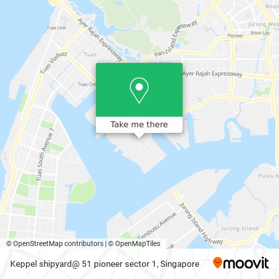 Keppel shipyard@ 51 pioneer sector 1 map