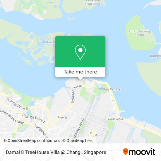 Damai 8 TreeHouse Villa @ Changi map