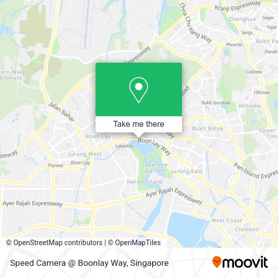 Speed Camera @ Boonlay Way map