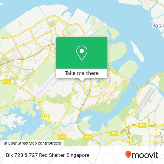 Blk 723 & 727 Red Shelter map