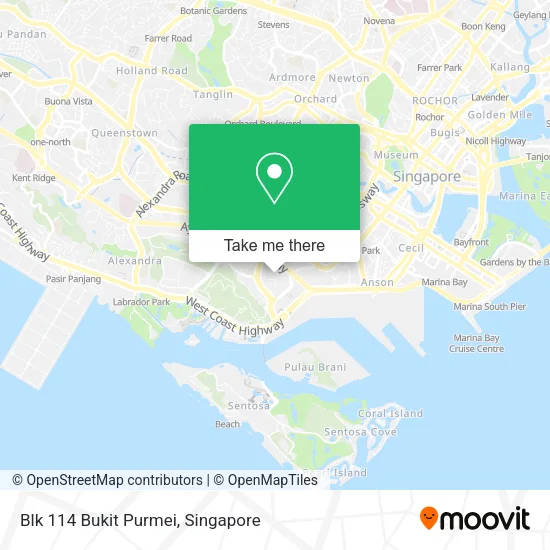 Blk 114 Bukit Purmei地图