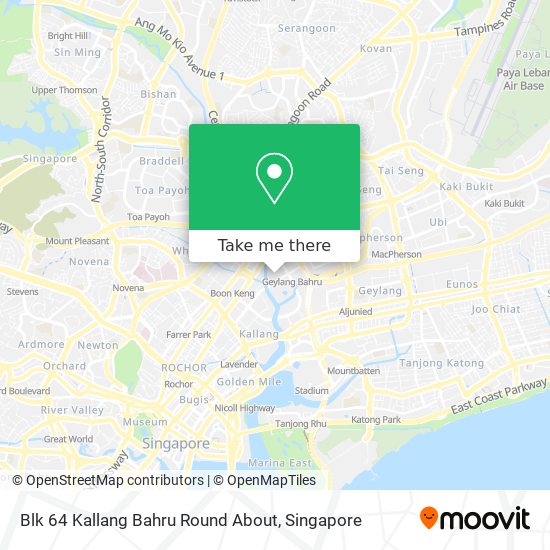 Blk 64 Kallang Bahru Round About地图