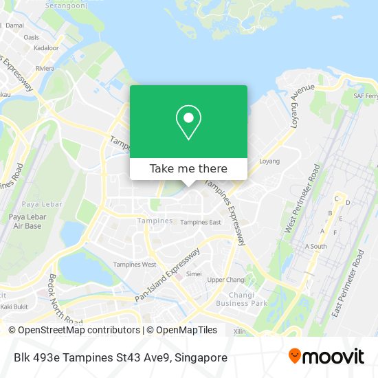 Blk 493e Tampines St43 Ave9 map