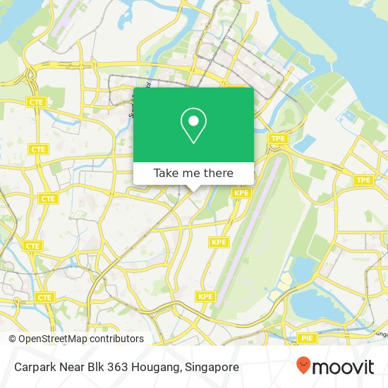 Carpark Near Blk 363 Hougang map