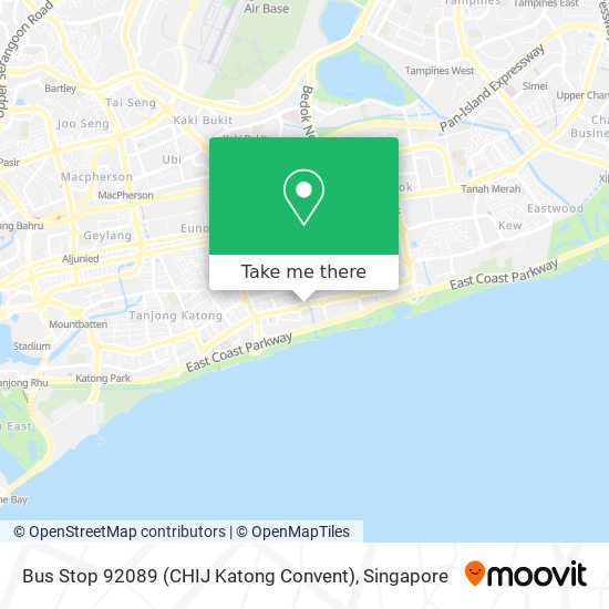 Bus Stop 92089 (CHIJ Katong Convent) map