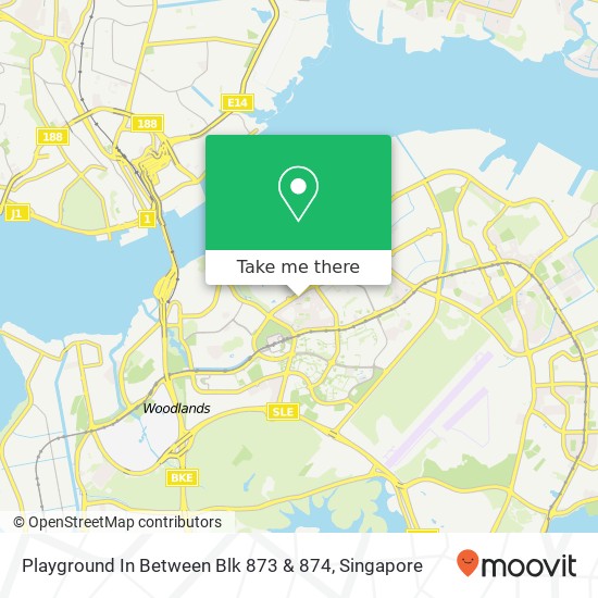 Playground In Between Blk 873 & 874 map