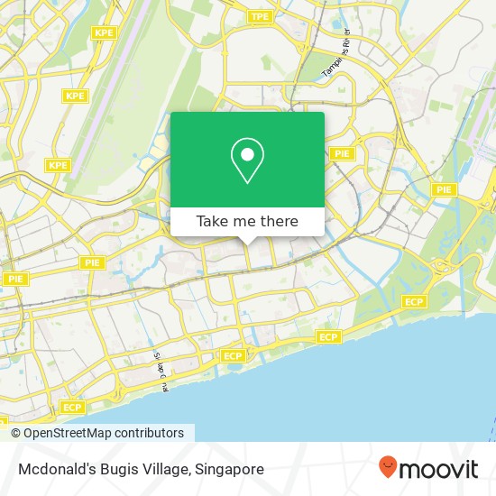 Mcdonald's Bugis Village map