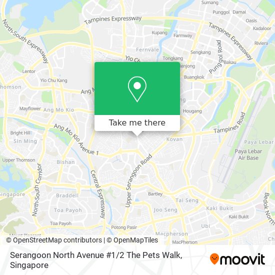 Serangoon North Avenue #1 / 2 The Pets Walk map