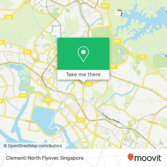 Clementi North Flyover map