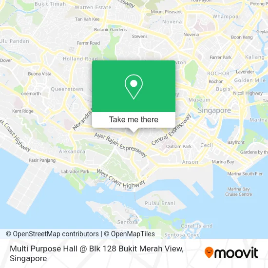 Multi Purpose Hall @ Blk 128 Bukit Merah View地图