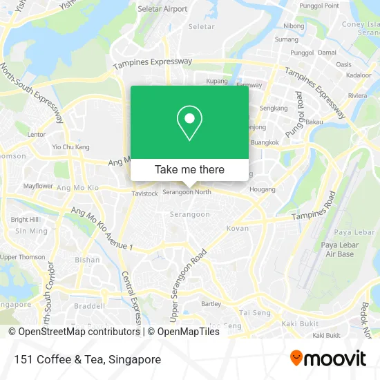 151 Coffee & Tea map