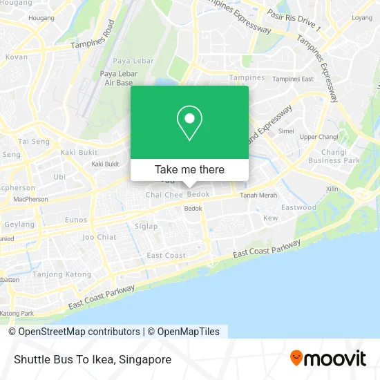 Shuttle Bus To Ikea map