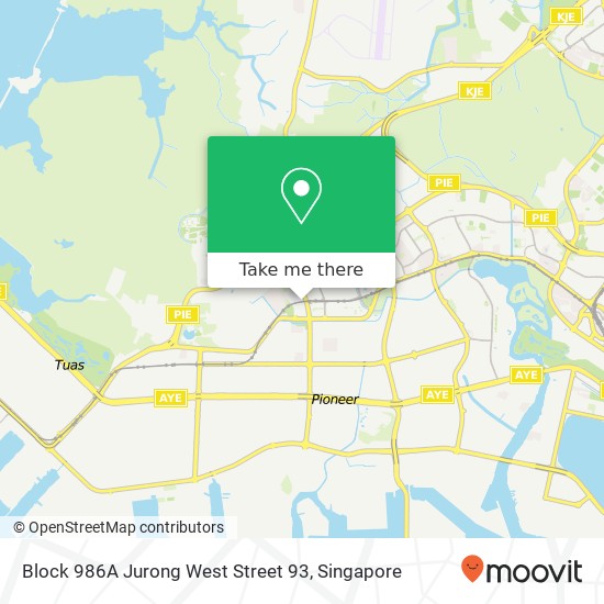 Block 986A Jurong West Street 93地图