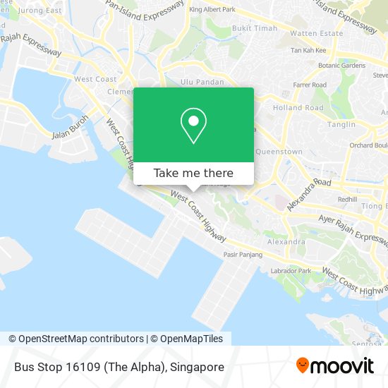 Bus Stop 16109 (The Alpha) map