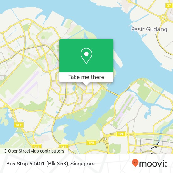 Bus Stop 59401 (Blk 358) map