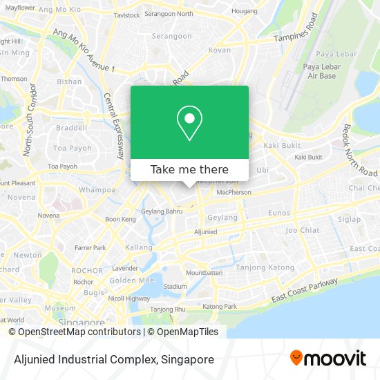 Aljunied Industrial Complex map