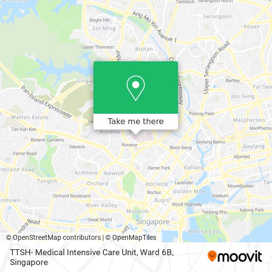 TTSH- Medical Intensive Care Unit, Ward 6B地图
