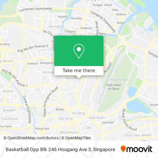 Basketball Opp Blk 246 Hougang Ave 3 map