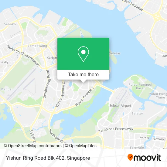 Yishun Ring Road Blk 402 map