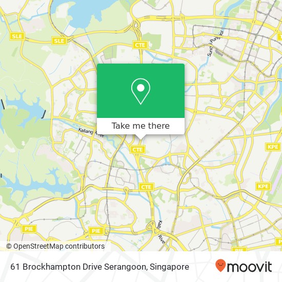 61 Brockhampton Drive Serangoon地图